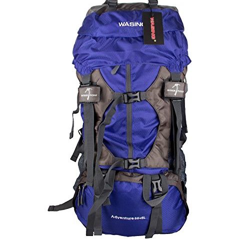Wasing 55L Hiking Backpack lightblue